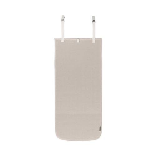 Brabantia - Alfombra para Planchar a lo Vertical - Resiste el Calor - Ganchos para Puerta, Capa Posterior Protectora, Ojales para colgadores - Facilita el Planchado Vertical - 110 cm x 50 cm - Gris