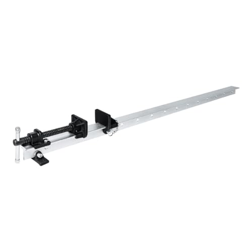 BESSEY Türenspanner TB100 mit T-Profil 40 x 40 x 5 mm, Spannweite 1200 mm Backenmaße 66 mm breit 43 mm hoch, Mit angehängtem Arretierungsbolzen, Gewicht 5,07 Kg