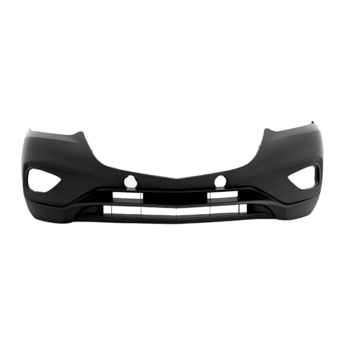 Image of FitParts Compatible with Mazda CX-9 2013-2015 Front Bumper Cover | Primed, With Fog Light Holes, Without Parking Sensor Holes, Ready to Paint, OEM TK2150031DBB, MA1000237
