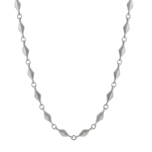 Image of THE MEN THING Chain for Men, Luxury Pure Titanium Steel Chain | Silver Stainless Steel Chain | Necklace Jewellery for Men & Boys