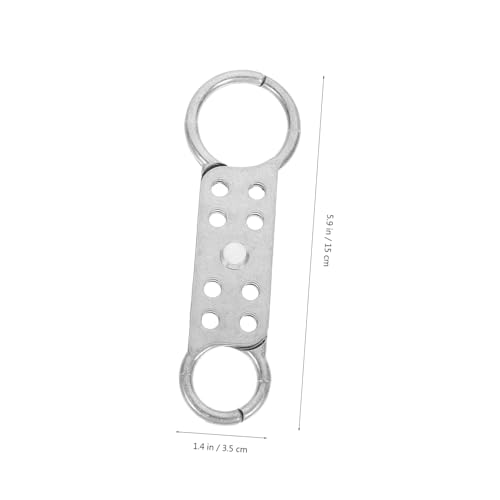 Image of Cabilock 8Holes Aluminum Hasp Lock Device Safety Padlock for Tagout Professional Industrial Safety Locks and Easy to Use Reliable Hasp for Multiple Locking