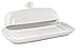 Butter Dish with Lid White Fine Porcelain