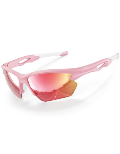 Sunglasses Men - Polarized Sports Sun Glasses Ultra Light Unbreakable Frame Eyewear UV400 Protection for Man Women