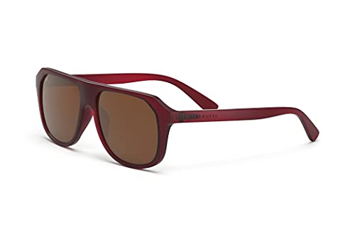 Serengeti Unisex Oatman Sonnenbrille, Frosted Crystal Burgundy