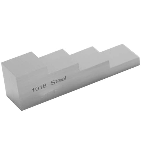 Bloque de calibración ultrasónico para medidor de espesores, 4 pasos: 0,25", 0,5", 0,75", 1", para pruebas NDT de espesor y linealidad miniatura 4