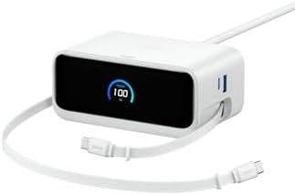 （16:30時点） Anker Nano Charging Station (7-in-1, 100W, 巻取り式 USB-C ケーブル) (USBタップ 電源タップ) 【PSE技術基準適合】MacBook iPad iPhone Galaxy Android ホワイト