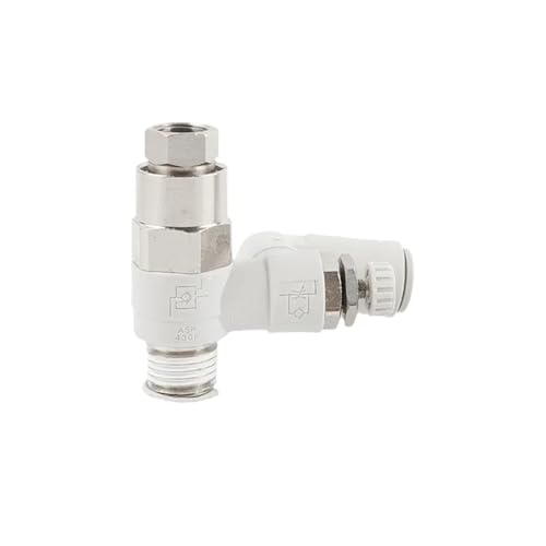 Válvula de control de velocidad ASP330F-08S en línea para circuitos de aire comprimido 4