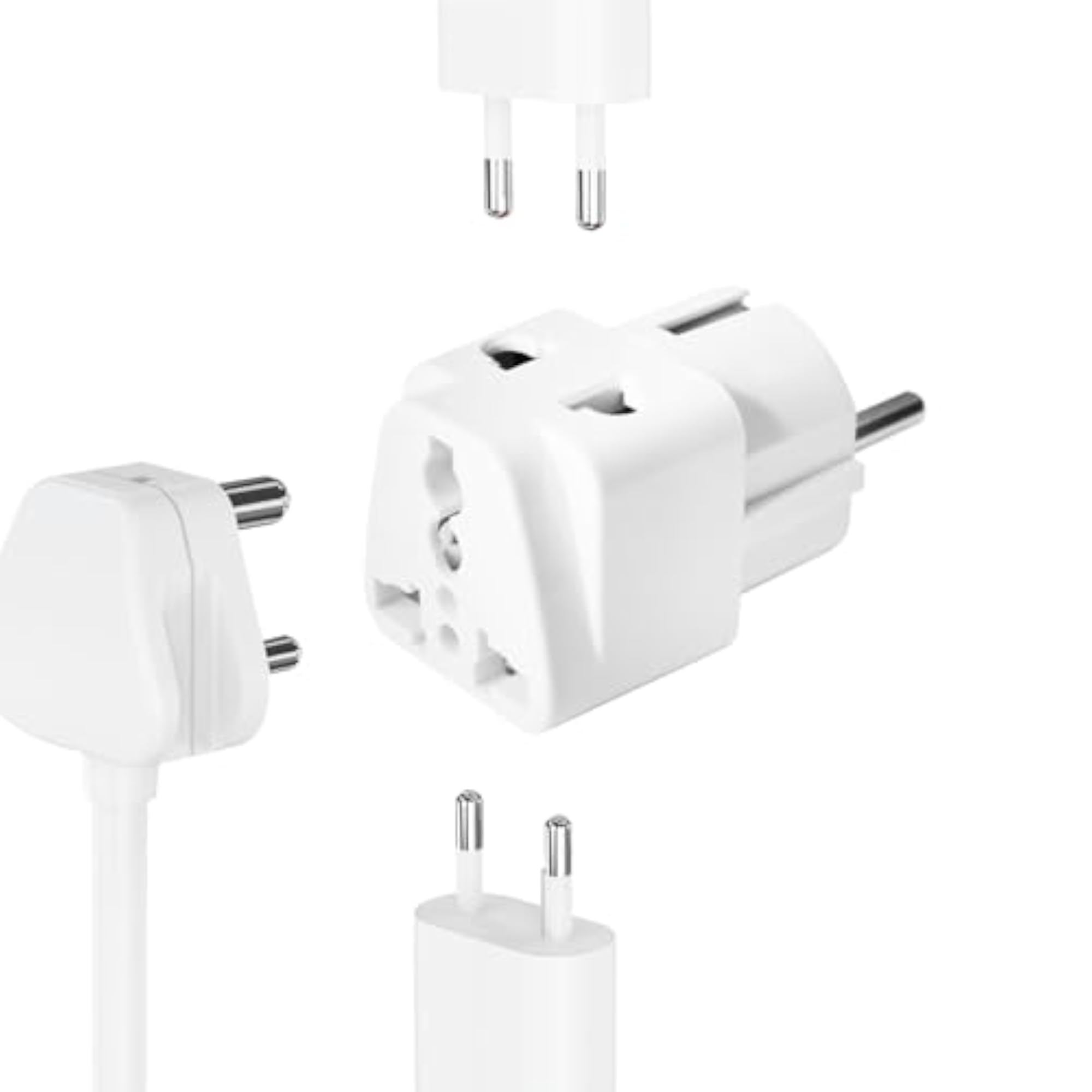 Europe Travel Adapter to 2-Pin & 3-Pin Universal Socket