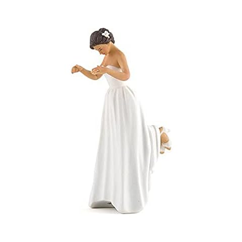 WEDDINGSTAR Medium Skin True Romance Tone Bride Porcelain Figurine Cake Topper, One Size (9491) Cover