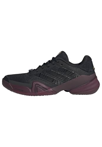 Image of adidas Mens Barricade 14 Tennis Sneakers Shoes - Black, Orange