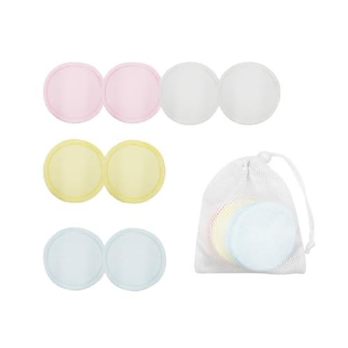 FRCOLOR 8piezas Almohadillas De Algodón Reutilizables Para Desmaquillar Toallas De Limpieza Facial Con Bolsa De Para Tipo De
