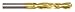 Jobber Drill Bit,Carbide,TiN Coated,#2