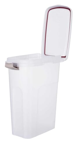Trixie 24667 Tonne, luftdicht verschließbar, Kunststoff, 25 l/24 × 51 × 39 cm, transparent-we