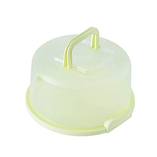 Contenitore rotondo con manico adatto per torte piccole di diametro 20,3 cm (verde)