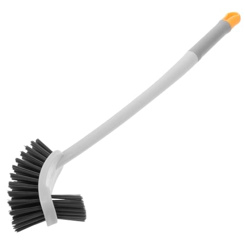 Ipetboom Escobilla de Baño con Mango para Limpieza y Eficaz Cepillo Colgante para Inodoro Herramienta Versátil para Baño Cerdas Blandas sin Rayas para Tipo de Sanitarios
