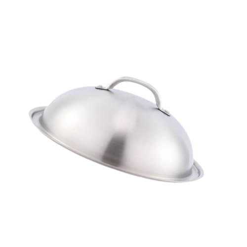 MagiDeal Coperchio per pentole, Coperchio per Cottura a Vapore, 12,6'' in Acciaio Inox, Coperchio per Cottura a Vapore per Formaggio, per Hamburger, Barbecue,