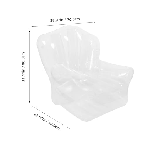 Fauteuil gonflable transparent pour éviter le sol dur en camping et jardin