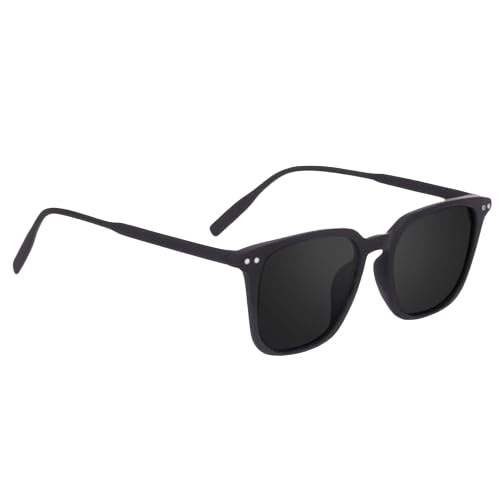 Men Black Lens Polarized Black Full Rim Butterfly Sunglasses For Everyday Outdoor Casual Wear UV Protection Shades(Black)-image-12