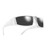 Wrap Around Trendy Sunglasses For Women Men Fashion Futuristic Rectangle Sunglasses Thick Chunky Sun...
