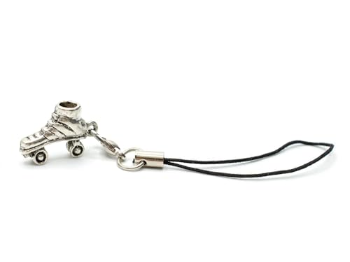 Miniblings Rollschuh Handyanhänger mini Diskoroller Rollerskates Anhänger silb S- Handmade Modeschmuck I Anhänger Handyschmuck Schlüsselanhänger Miniblings Rollschuh Handyanhänger mini Diskoroller Rollerskates Anhänger silb S- Handmade Modeschmuck I Anhänger Handyschmuck Schlüsselanhänger