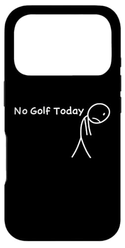 No Golf Today Funny Sad Stickman �S���t�@�[ �����Y ���f�B�[�X �X�}�z�P�[�X iPhone 17 Pro �p