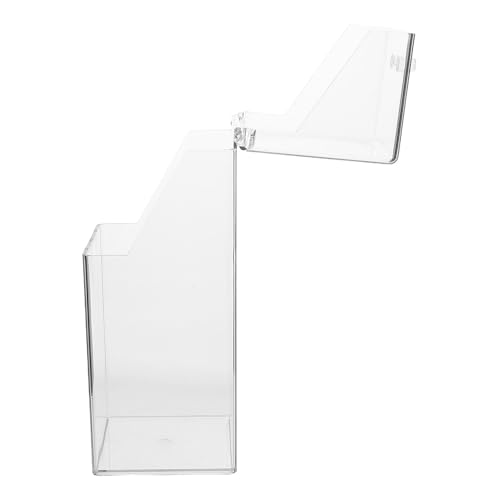 Gadpiparty Custodia Trasparente per Mascherine con Coperchio, Organizer da Scrivania