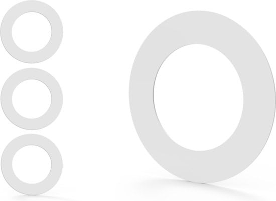 Kos Design Goof Rings – Washers for Recessed Spotlights – Set of 3 – ABS Plastic – Size 100 x 62 mm – White – for Ceiling Spotlights & Spot Lighting (White, 100x62)