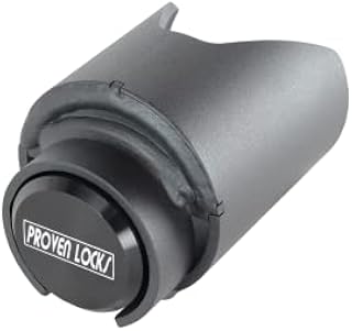 Proven Industries Model 2178 Trailer Lock, Fits 2-Inch Trailer Couplers, Secures Safety Chains, Made in The USA, (Black)