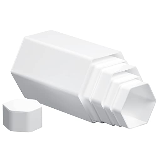 Hexagonal Jewelry Display Risers Hexagonal Display Riser Stands Acrylic Hexagonal Jewelry Showcase Acrylic Jewelry Display Stand Riser For Jewelry Display, 6 Sizes (White, 6 Pieces) #TOP1