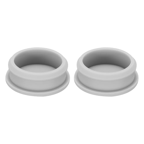 Image of Snap in Locking Hole Plugs Rubber Panel Seal Cover Drilled Silicone Caps, [for Kitchen Rubber, Waterproof Sealing Plugs] - 40.6mm /1.6in /Gray /2Pcs