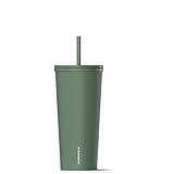 Hydrapeak Journey 25 oz Insulated Tumbler with Lid and Straw, Iced Coffee Cup, Reusable Stainless Steel Water Bottle Travel Mug, Gifts for Women Men, Sage Leaf