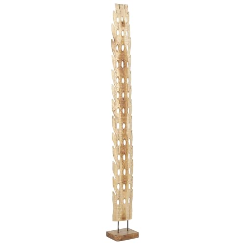 Escultura Decorativa de Madera Teak Hecha a Mano 7x6x49 in miniatura 7