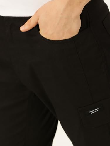 Image of Thomas Scott Men's | Solid | Light Weight | Breathable Fabric | 6 Pocket | Ankle Length | Mid Rise | Regular Fit | Cotton Blend | Button Waist | Chino Trouser | Pants