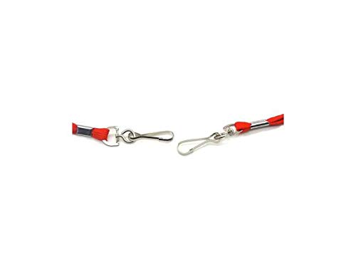 Signistics Neck Lanyard ID Card Ribbon Badge Holder Strip (Pack of 25 Pcs) (Red) 1