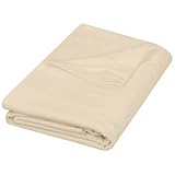Utopia Bedding Sábana encimera – 1 Paquete (Queen, Beige) – Tela de Microfibra cepillada Suave – Sábana Superior Resistente al Encogimiento y a la decoloración – Sábana de Cama de fácil Cuidado