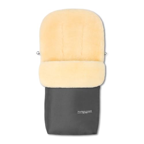 HOFBRUCKER Putzi Lammfell-Fußsack für Kinderwagen & Buggy |...