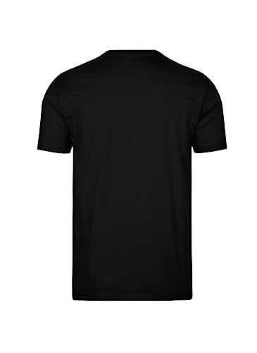 Schwarzes Trigema Herren T-Shirt 636202 in Größe Small