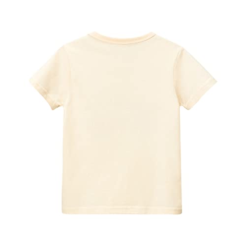 Betadog Toddler Kids Short Sleeve Graphic T-Shirt Pure Cotton Cherry Fruit Pattern Casual Top Girls Gifts for2