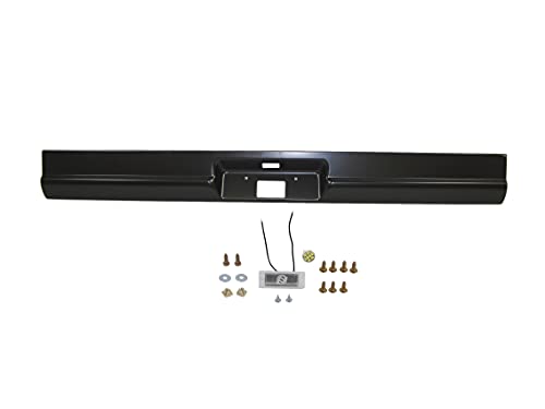 Autosdepo Bundle FOR 1967-1972 CHEVY/GMC C10 C20 C30 FLEETSIDE REAR BUMPER ROLL PAN LICENSE LIGHT