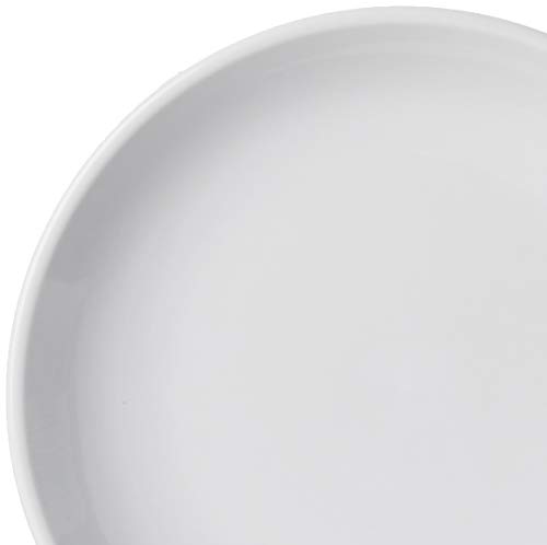Cac China Cop-22 Coupe 8-Inch Super White Porcelain Plate, Pack Of 36 #TOP3