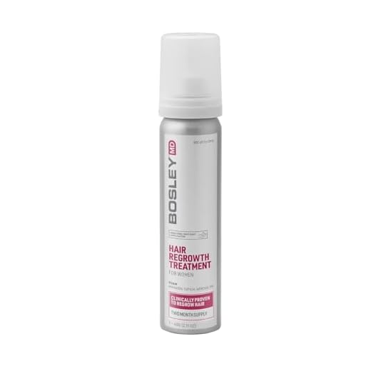 BosleyMD Foam, Extra Strength Thinning Treatment for Hair Loss and Hair Regrowth for Women 2%-5% Topical Solution, Foam/Mousse, 1-month supply, 2 oz