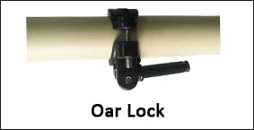 Oceansouth Heavy Duty Aluminum Oars (Split Shaft) with Oar Locks ((8.5\')) - Thumbnail 7