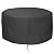 LBTING Fire Pit Cover, 48 inch Cover for 42-48 inch Round Firepit, Waterproof Windproof Dustproof UV-Resistant Heavy Duty Cover for Outdoor Patio Firepit Table - Black