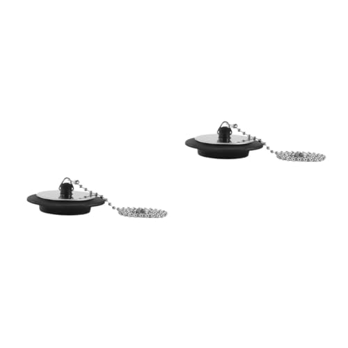 VILLCASE 2 Pezzi Scarico Bagno e Lavabo con Catena Accessorio per Vasch Lavelli Design Versatil Facile da Materiale Resistent e Riutilizzabile Dimensioni Compatte per Stoccaggio Pratico