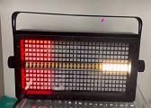 SENLAN LED Par Panel Stage Light displaying red illumination.