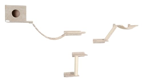 KERBL Pet 81635 Mount Everest - Pared de Escalada para Gatos (9 Piezas), Color Beige