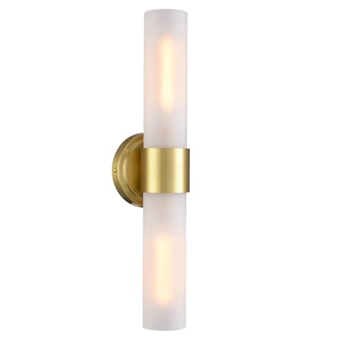 Image of DAYCENT Modern Gold Wall Sconce Bathroom Light Fixtures 2-Light