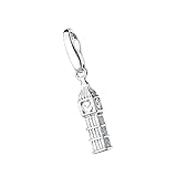 Clipverschluss Giorgio Martello Milano Charm Big Ben Silber, Onesize 925 Sterling Silber