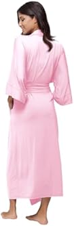 Women's Soft Robes Long Bath Robes Full Length Kimonos Sleepwear Dressing Gown,Solid Color