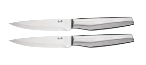 Fissler Essential/Edelstahl Steakmesser-Set, 2-teilig (11 cm) mit Wellenschliff, rostfrei, Spülmaschinen-geeignet, handlich